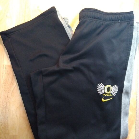 Vintage Nike Therma Fit Oregon Ducks Sweatpants Joggers Trainers - Picture 1 of 7